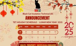 Black Cat JSC ANNOUNCEMENT OF LUNAR NEW YEAR 2025 HOLIDAY SCHEDULE