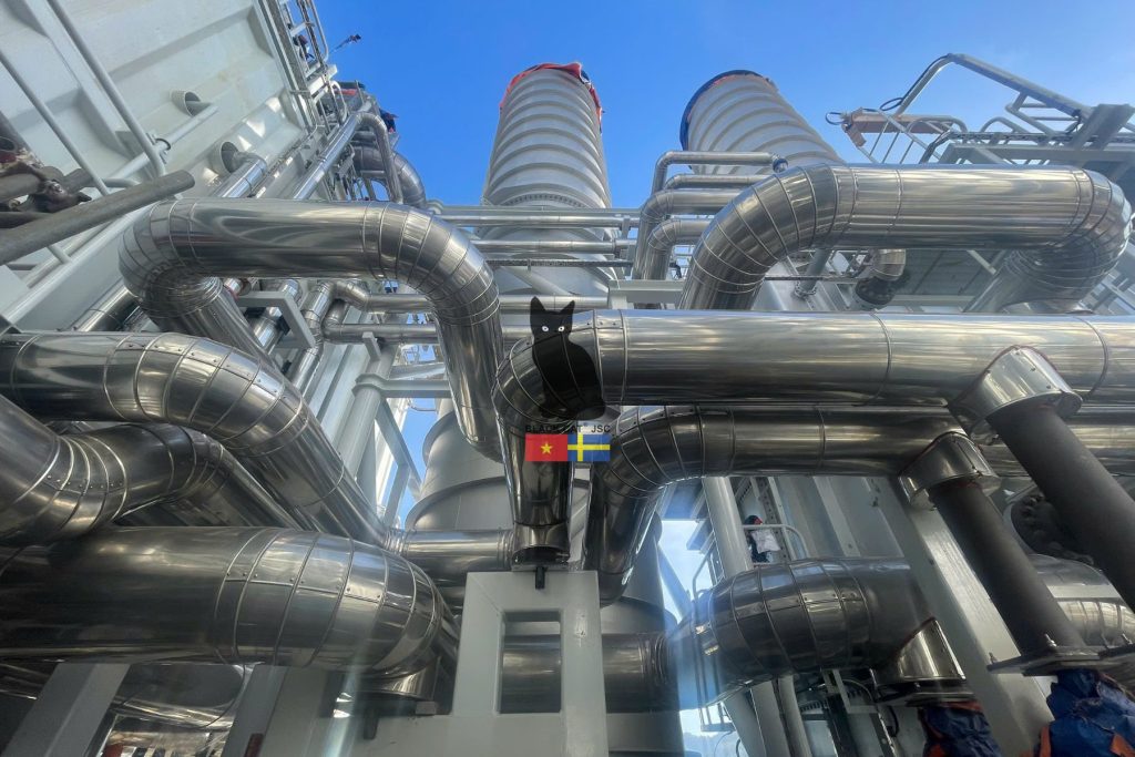 Highlighted Project: Black Cat Insulation Technical JSC provided thermal insulation services for the piping system of an HRSG installation.