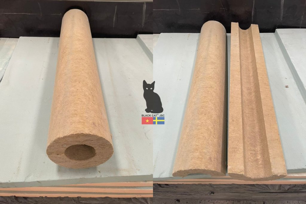 Insulation Material Rockwool pipe section