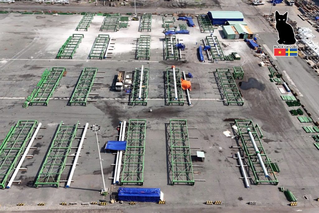 Overview of the work area where the initial activities are currently underway.