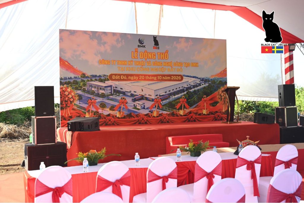 An overview of the groundbreaking ceremony for the new factory at Dat Do I Industrial Park, 20 October 2026.