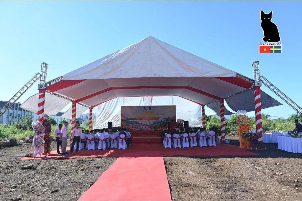 An overview of the groundbreaking ceremony for the new factory at Dat Do I Industrial Park, 20 October 2026.